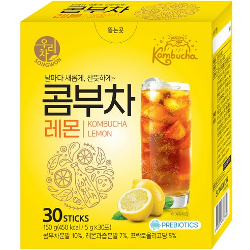 우리차 콤부차 레몬, 5g, 30개입, 1개