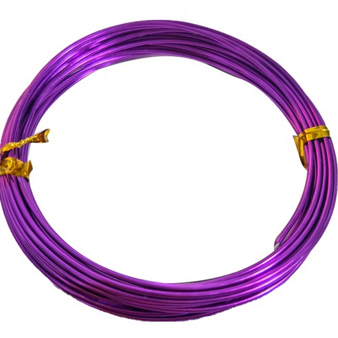 수공예 컬러 철사 1.5mm, 29 퍼플, 1개