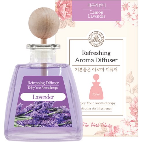 기분좋은 아로마 차량용 디퓨저 100ml, 라벤더, 1개