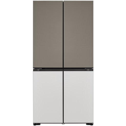 LG전자 디오스 오브제 컬렉션 4도어 무드업 베이직 냉장고 방문설치, M623GNN092, 색상가변 글라스