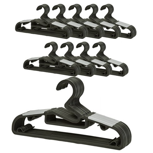 예밀 논슬립 옷걸이, 블랙, 100개