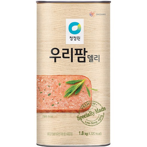 라이크잇 대상 청정원 우리팜 델리 햄통조림, 1.8kg, 2개