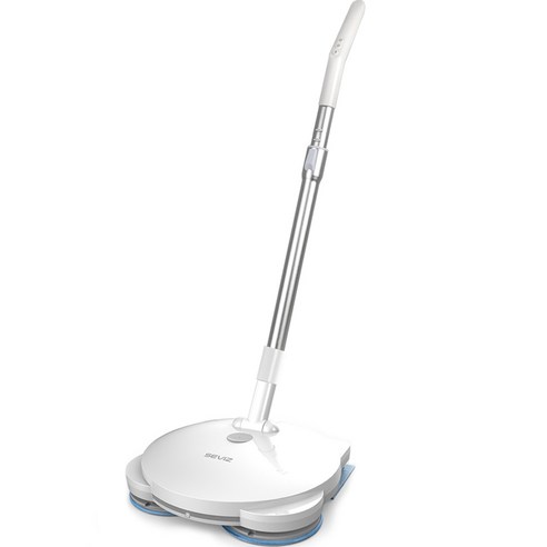 세비즈 파워모터 원터치 물분사 LED 트리플 고주파 회전 무선 물걸레청소기 60W SEVIZMOP1, 화이트 Best Top3