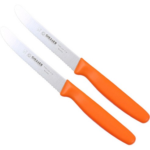 기셀 비비드컬러 톱니과도 2p, 오렌지