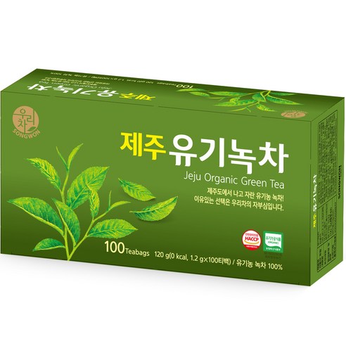우리차 제주 유기녹차, 1.2g, 100개입, 1개