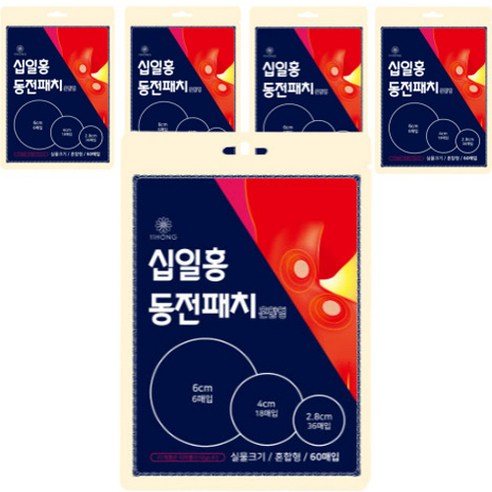 십일홍 동전패치 혼합형, 60개입, 5개