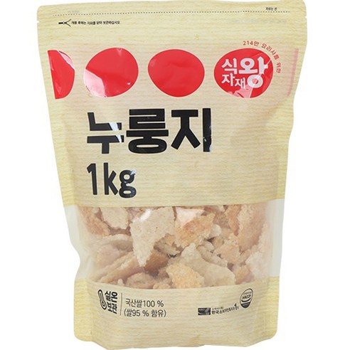 식자재왕 누룽지, 1개, 1kg