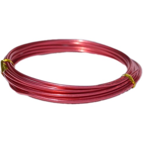 공예철사와이어 1mm x 5m, 12 빨간색, 1개