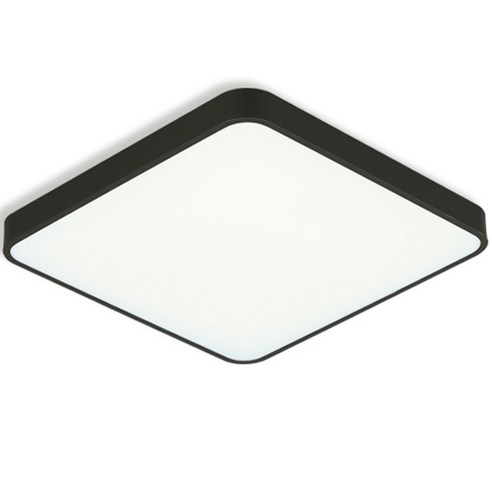 가온엘이디 시스템 LED 방등 60W, 블랙 + 주백색