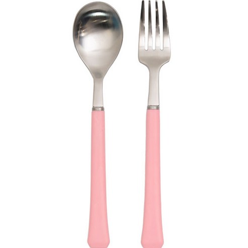 라온누리 아동용 블루밍 컬러 수저세트, SOFT PINK, 숟가락 + 포크, 1세트