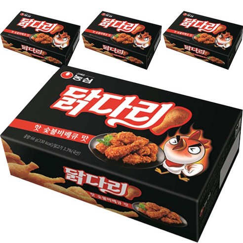 닭다리 핫 숯불바베큐, 66g, 4개