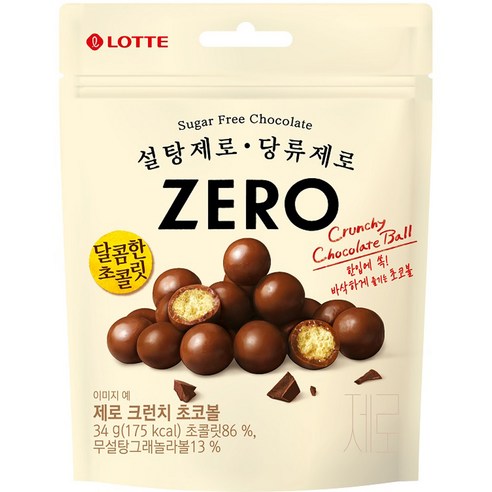 제로 크런치 초코볼 32개, 34g