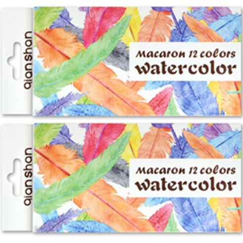 더조넷 수채 마카롱 색연필 12p, 2세트, 24색