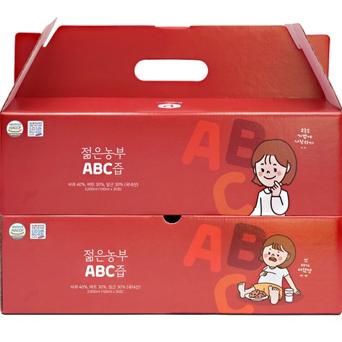 중요한 단어는 ABC 즙이다. 푸릇담 젊은농부 ABC즙, 60개, 100ml 헬스/건강식품