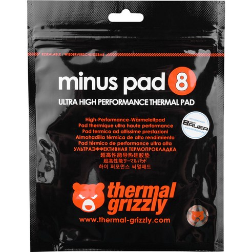 더머그리즐리 Minus Pad 8 서멀패드 30 x 30 x 1.5 mm 서멀패드, 1개