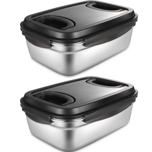 까사니 스텐304 푸드 컨테이너 김치통, 5.5L, 2개