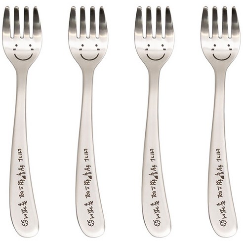 라온누리 해피바이러스 유아동 포크, 스마일, 4개