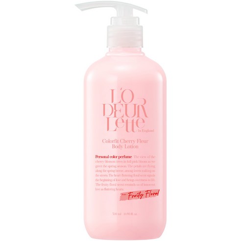 로더렛 인 잉글랜드 컬러핏 체리 플뢰르 바디 로션 프루티 플로럴향, 500ml, 1개