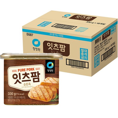 대상 청정원 잇츠팜, 330g, 18개