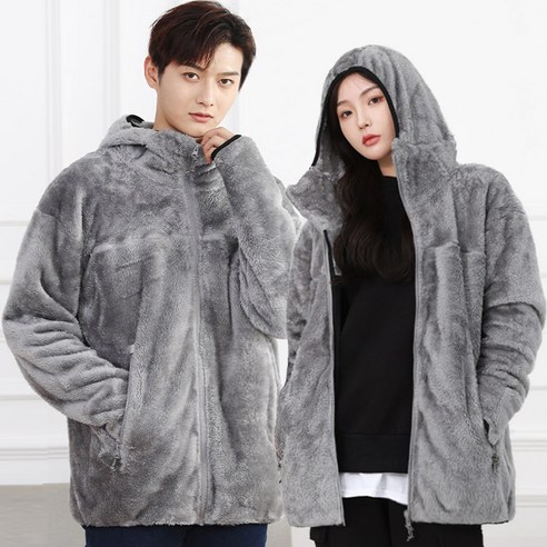 추천제품 따뜻함을 위한 최고의 동반자: 턴키 빅사이즈 보아털 후리스 후드집업 오버핏 점퍼 소개