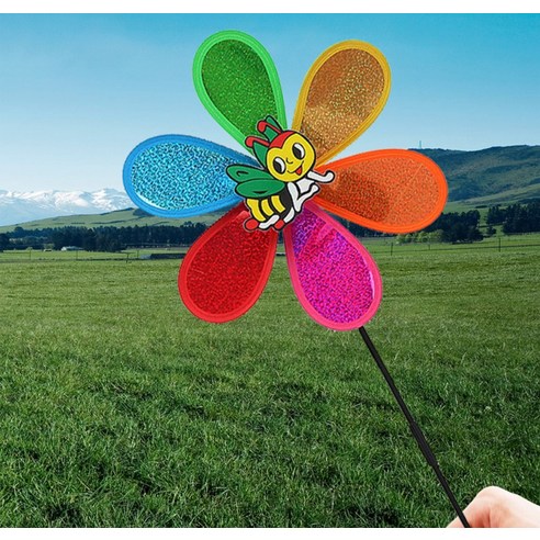 Tree 반짝반짝 플라워 바람개비, 아름다운 무지개 색상, 튼튼한 구조, 다양한 장소에서 사용 가능