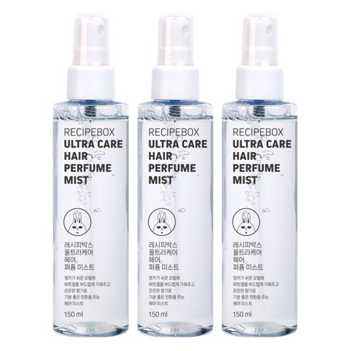 레시피박스 울트라케어 퍼퓸 미스트 헤어 에센스, 3개, 150ml