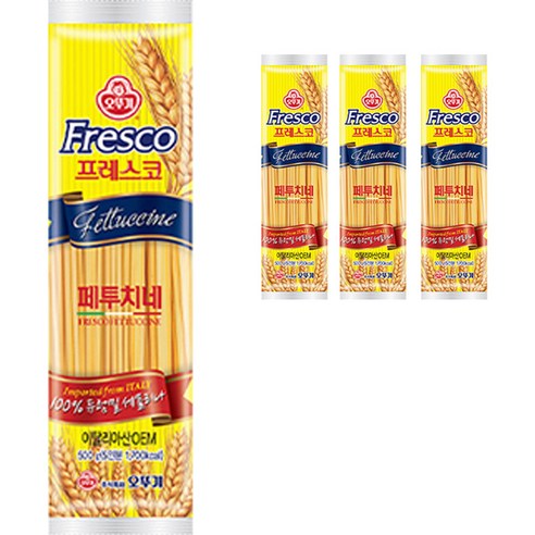 오뚜기 프레스코 페투치네, 4개, 500g