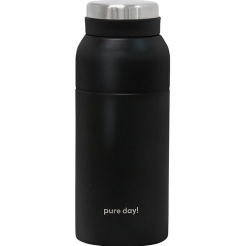 네이쳐리빙 퓨어데일 플레인 진공 스텐 텀블러, 블랙, 300ml, 1개