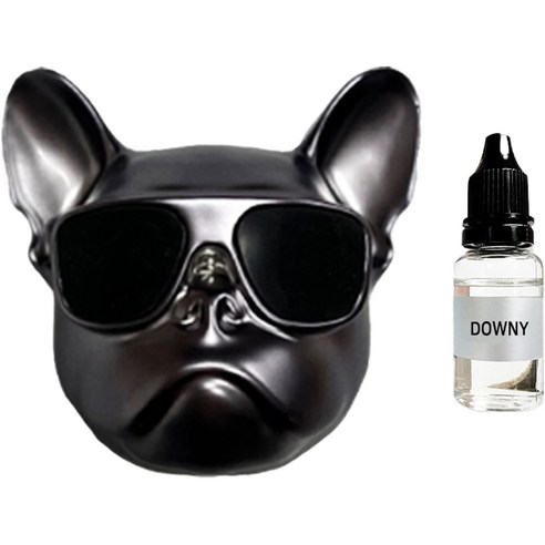 엠퓨처 차량용 불독 방향제 매트스페이스그레이 + 오일 15ml + 클립 3cm + 오일솜 세트, 에어프릴프레쉬, 1세트