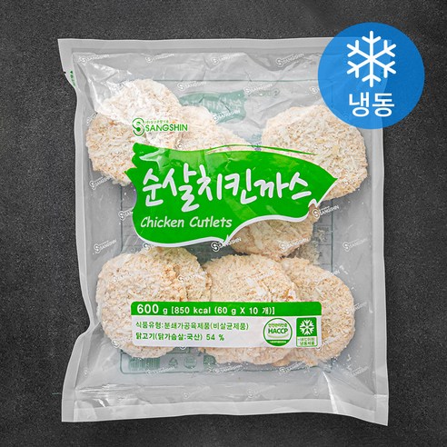 상신 순살 치킨까스 10장 (냉동), 1팩, 600g