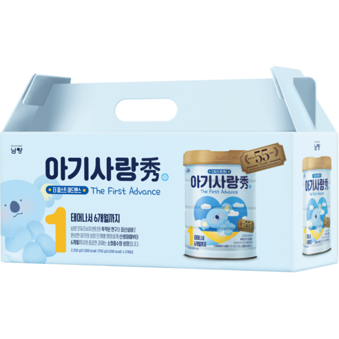아기사랑수 어드밴스 분유 1단계, 3개, 750g