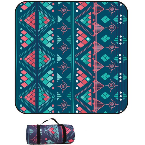패턴 나들이 방수 휴대 캠핑매트, TYPE14