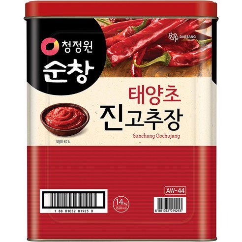 청정원 순창 태양초진고추장, 14kg, 1개