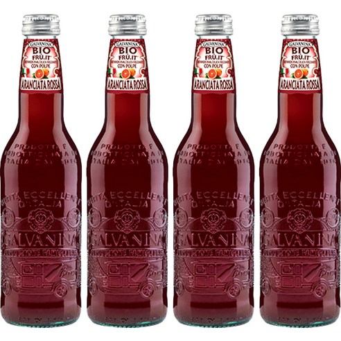 갈바니나 블러드 오렌지 소다수, 355ml, 4개
