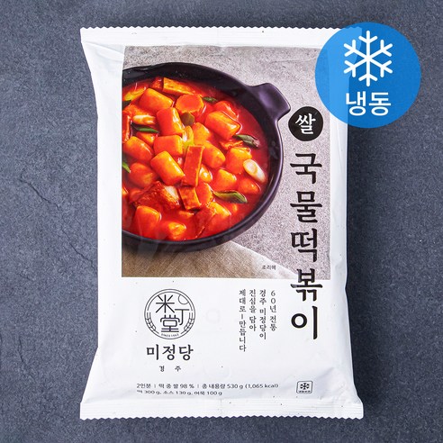 미로식당떡볶이 미정당 쌀 국물떡볶이 (냉동) 530g