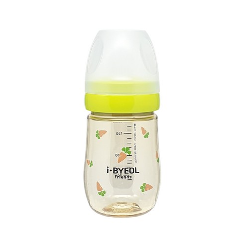 아이별프렌즈 PPSU 아기 캐럿 젖병 180ml, 노꼭지, 그린, 1개