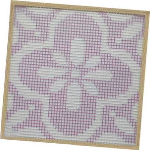 알로데 다용도 러그 발매트 DIY 스킬 자수 세트 30 x 30 cm, DS91, 1세트