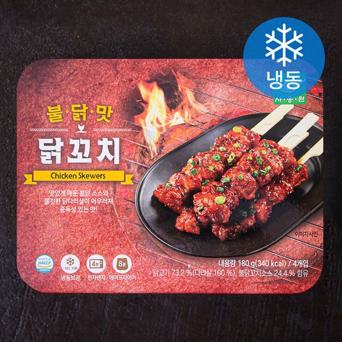 사옹원 불닭맛 닭꼬치 (냉동), 180g, 1개 - 닭꼬치 | 쿠팡