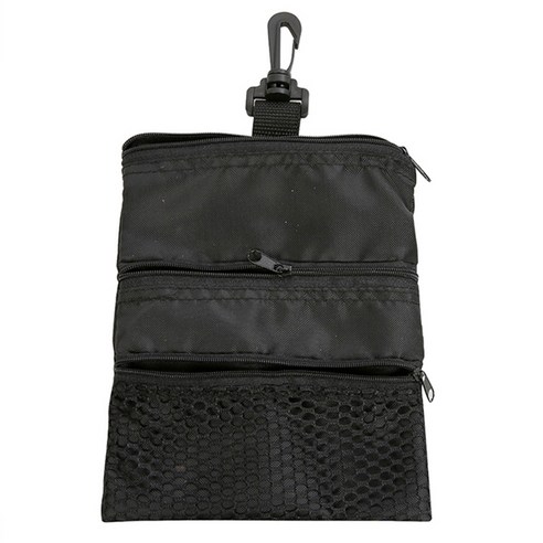 슬로우데코 골프 벨트 가방 주머니, 블랙, 1개