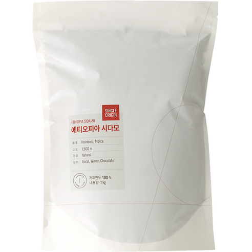 엔제리너스 에티오피아 시다모, 프렌치프레스, 1kg, 1개