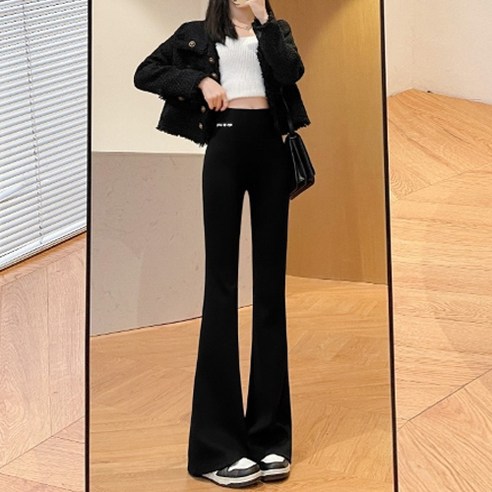 리앤베르 여성용 부츠컷 팬츠 데일리 요가복 필라테스 운동 레깅스