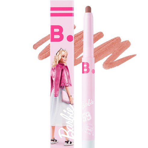 바닐라코 바비 에디션 스머징 립 펜슬 0.8g, BE02 누드 베이지, 1개