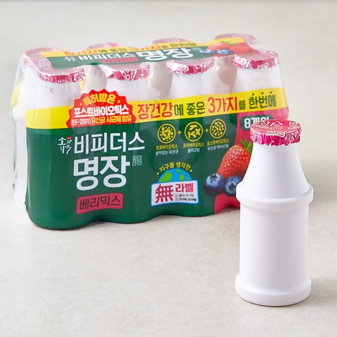 소와나무 비피더스 요구르트 명장 베리믹스 8입, 1000ml, 2개 유제품