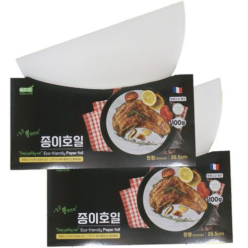 쏙쏙 뽑아쓰는 원형 Sheet 종이 호일 26.5cm 100p, 1개