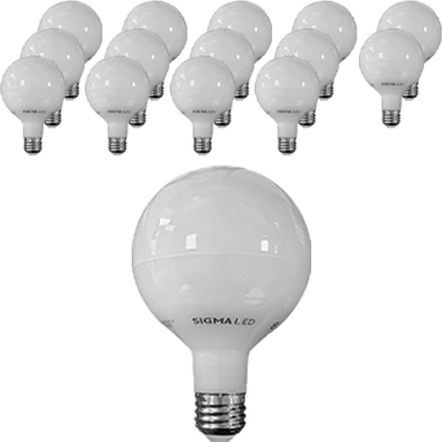 시그마엘이디 컨버터 냉장형 LED 램프 롱타입 E26, 주백색, 15개