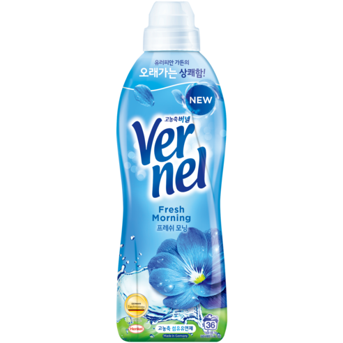 버넬 섬유유연제 프레쉬 모닝 본품, 1개, 900ml