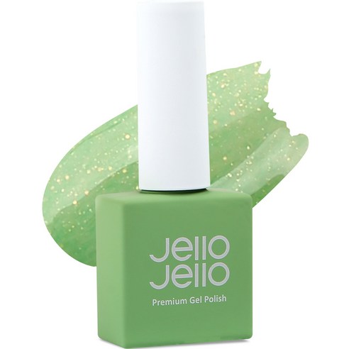 젤로젤로 니트 글리터 젤네일, JS-06 플러피그린, 10ml, 1개
