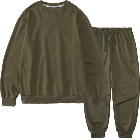 [인기ㅣ강추] 팀스핏 빅사이즈 맨투맨 + 조거팬츠 셋업: 편안さと 스타일의 완벽한 결합 [최신ㅣ추천상품 입니다]