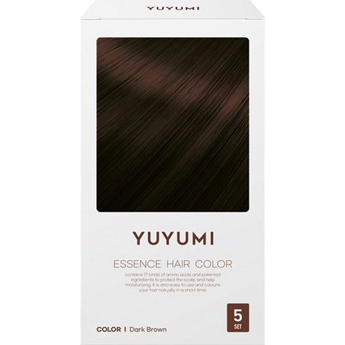 유유미 새치커버 염색약, 진한갈색, 1개