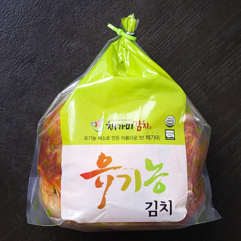 채가미 유기가공식품 인증 포기김치, 1.5kg, 1개